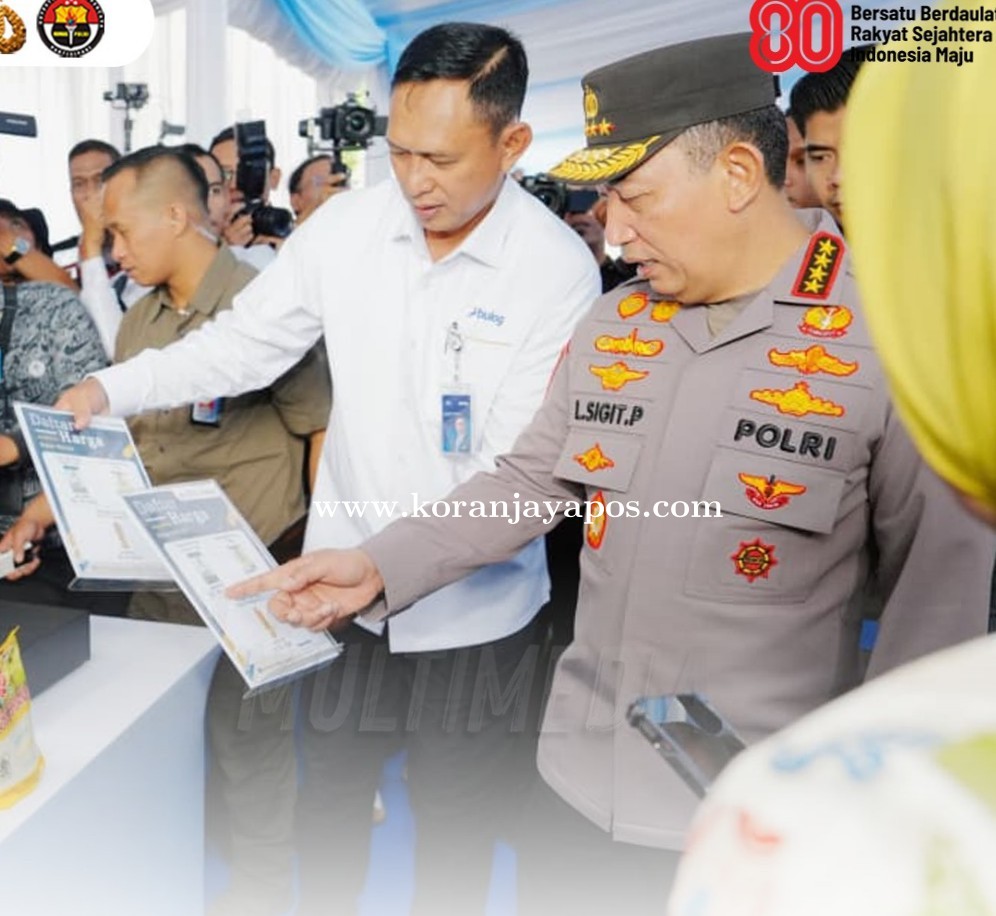 Kapolri Jendral Pol Listyo Sigit Prabowo Bekerjasama Dengan Perum Bulog Luncurkan Gerakan Pangan Murah