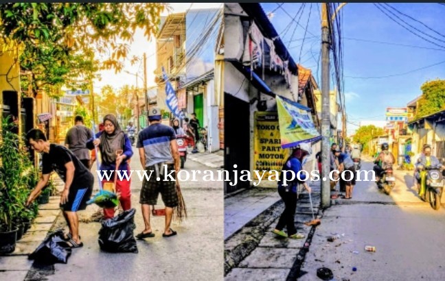 Warga RT 02/08 Semper Barat  Melakukan Kerja Bakti Lingkungan